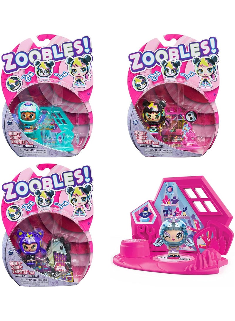 زوبلز، مجسم جيرلز المتحول وإكسسوارات هابيتات، ألعاب أطفال للفتيات من سن 5 سنوات فما فوق - شخصية عشوائية - Image 1