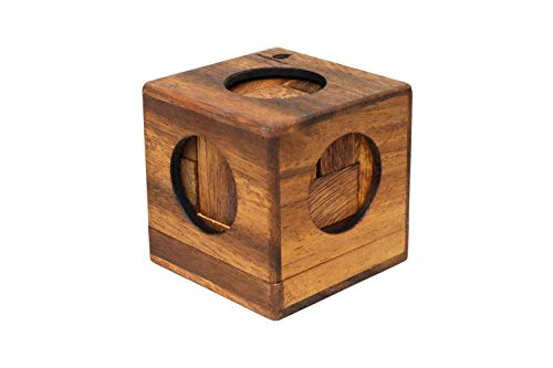 SiamMandalay SOMA Cube Game Wooden Puzzle for Adults Handmade 3D Brain Teaser Cube Brain Teaser Puzzle STEM Skill Builder Interlocking Game Handmade Desk Accent for Offices - Image 1
