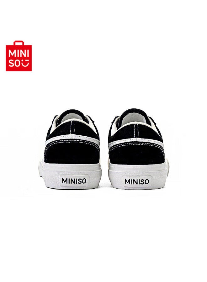 Mingchuang Youpin Miniso Men's And Women's Lightning Canvas Shoes, Breathable High-quality Autumn Casual Shoes For Couples, Classic Black And White, Size 40 - Image 4