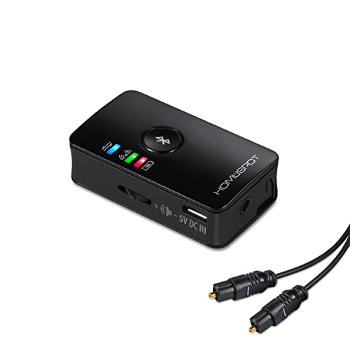 HomeSpot Bluetooth 5.3 Audio Transmitter for TV - aptX Low Latency, Dual Stream, Optical/RCA/3.5mm Audio Adapter - Image 1