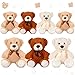 Zomiboo 7 Packs Plush Bear Stuffed Animals Plush Soft Cute Stuffed Dolls Birthday Party DecorationsClassic Colors - Image 2