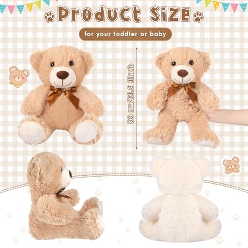Zomiboo 7 Packs Plush Bear Stuffed Animals Plush Soft Cute Stuffed Dolls Birthday Party DecorationsClassic Colors - Image 5