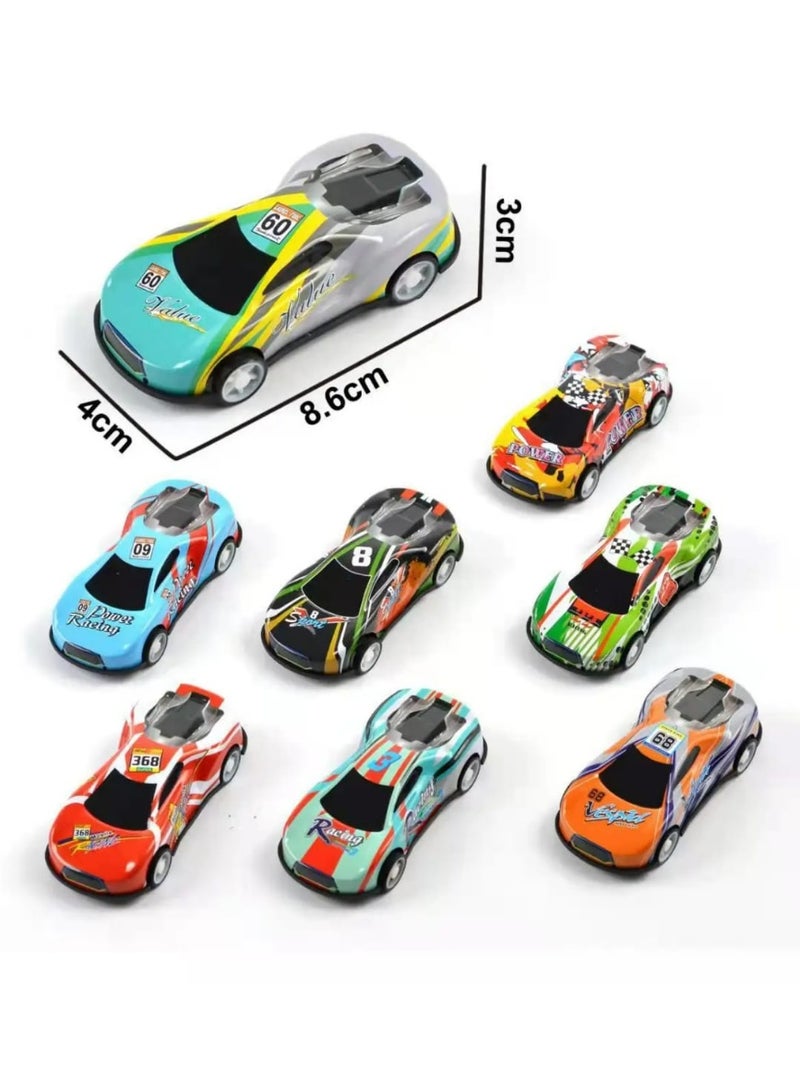 50PCS Mini Die-Cast Pull Back Cars Set with Storage Box – Colorful Metal Racing Cars for Kids - Image 4