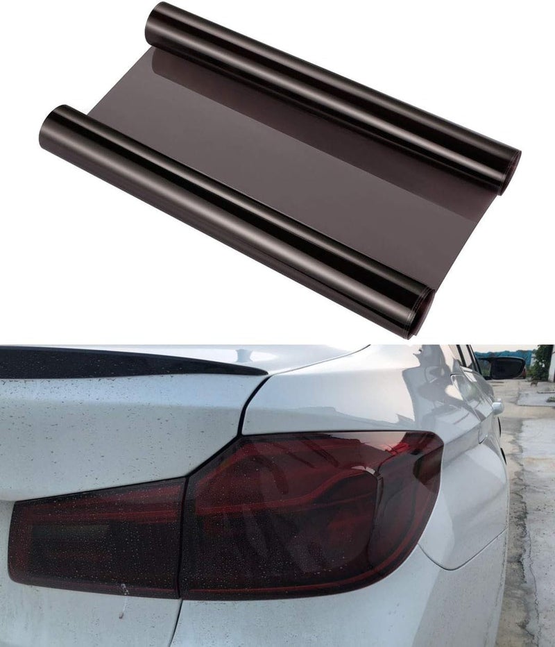 SIA VENDORS Self Adhesive Glass Car Bike Headlight Tint Headlight Auto Taillight Fog Light Vinyl Smoke Film Sheet Sticker Cover Cuttable (12" x 48" Inch, Smoke Tint) - Image 2
