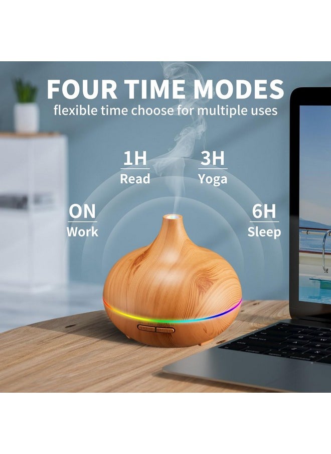 HLS 550Ml Aroma Diffusers For Essential Oils Large Room With 10 Essential Oilsultrasonic Aromatherapy Diffuser For Home Bedroom Cool Mist Humidifier Vaporizer  - Image 5