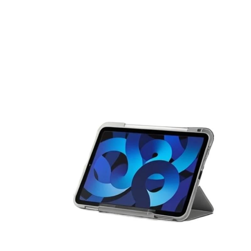 DGG حافظة آيباد شفافة بظهر واضح لجهاز iPad Air / iPad 10.2 مع حامل قلم باللون Grey بظهر شفاف باللون الرمادي - Image 3
