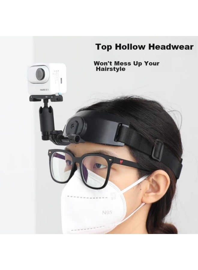 Odd Leaves Qiyehedai Head Strap Base Compatible With Insta 360 Go 3, Go 3s, Go 3s Accessories, Fixed Forehead Strap - Image 4