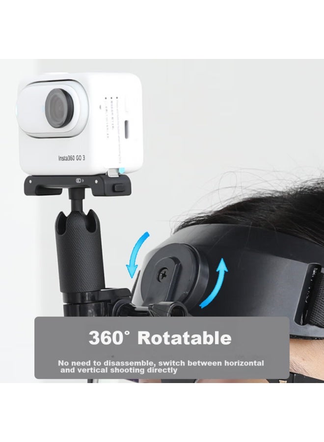 Odd Leaves Qiyehedai Head Strap Base Compatible With Insta 360 Go 3, Go 3s, Go 3s Accessories, Fixed Forehead Strap - Image 2