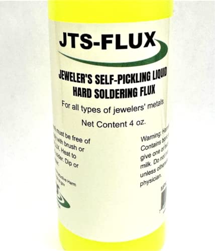 JTS-FLUX Self Pickling Flux for Precious Metals Gold Silver Jewelry and Hard Soldering 4oz / A soldering flux for use with Silver solder, Gold, Platinum or other metals with high melting points - USA - Image 2