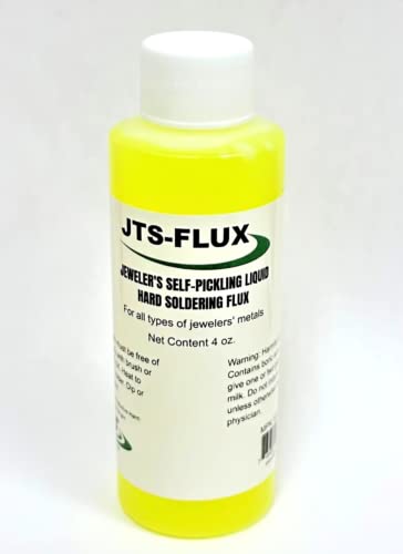 JTS-FLUX Self Pickling Flux for Precious Metals Gold Silver Jewelry and Hard Soldering 4oz / A soldering flux for use with Silver solder, Gold, Platinum or other metals with high melting points - USA - Image 1