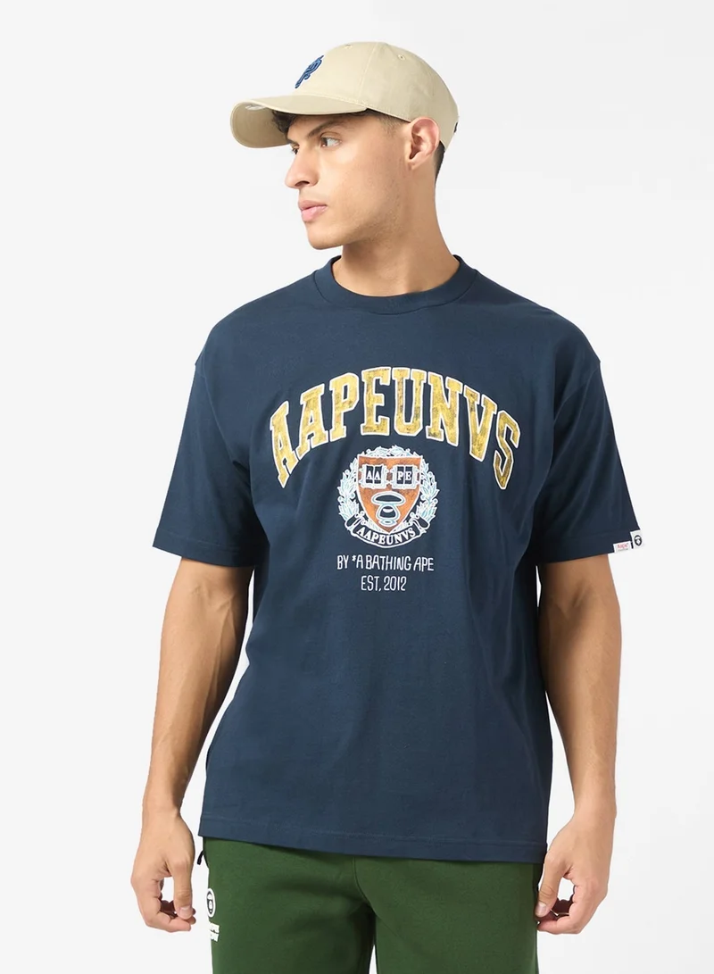 AAPE AAPEUNVS college tee