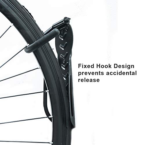 Wallmaster Bike Storage Rack for Garage, Wall Mount Bicycles Hanger, 2-Pack Bike Storage System Vertical Bike Hooks - Image 2