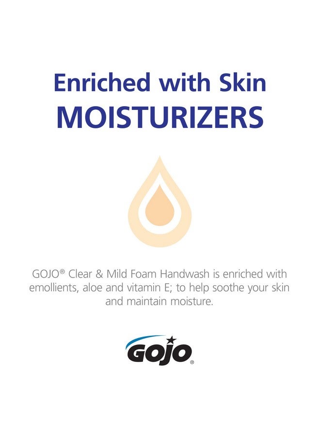Gojo Clear & Mild Foam Handwash Fragrance Free Ecologo Certified 1250 Ml Foam Soap Refill Adx12 Pushstyle Dispenser (Pack Of 3)881103 - Image 4