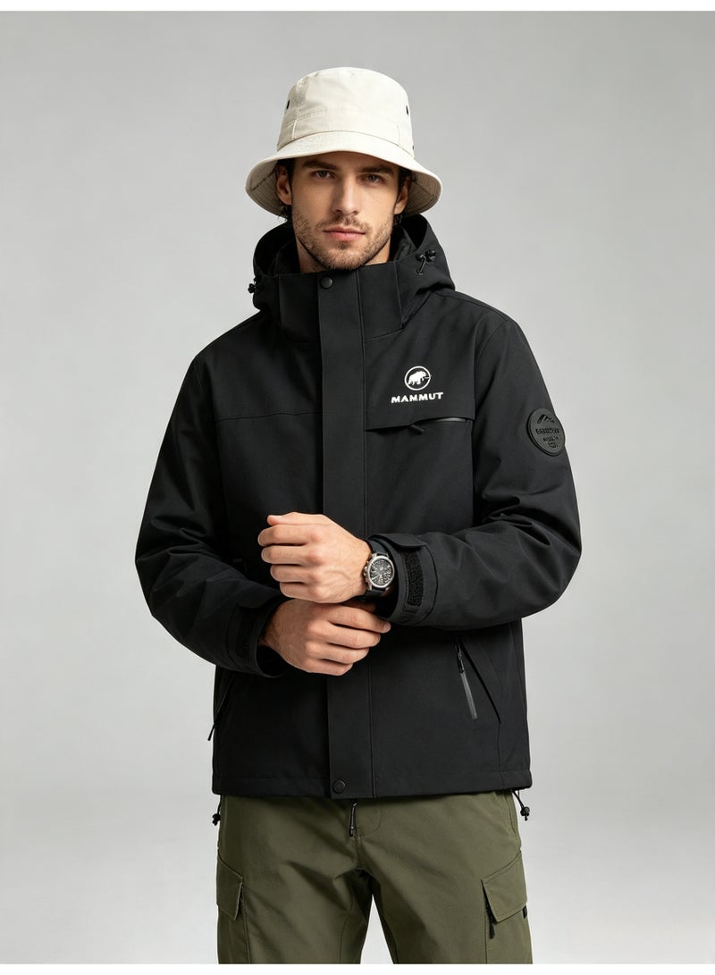 Mammut Men's and women's outdoor jacket windproof waterproof hooded mountaineering jacket - Image 3