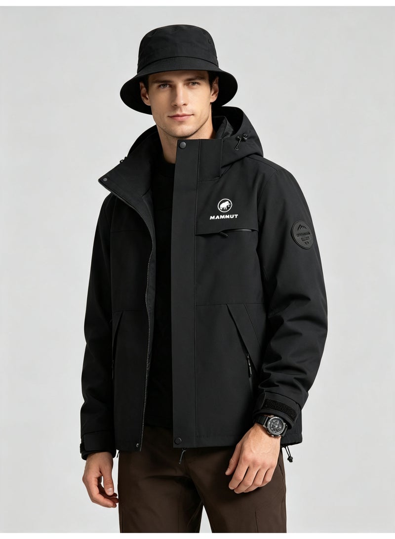 Mammut Men's and women's outdoor jacket windproof waterproof hooded mountaineering jacket - Image 2