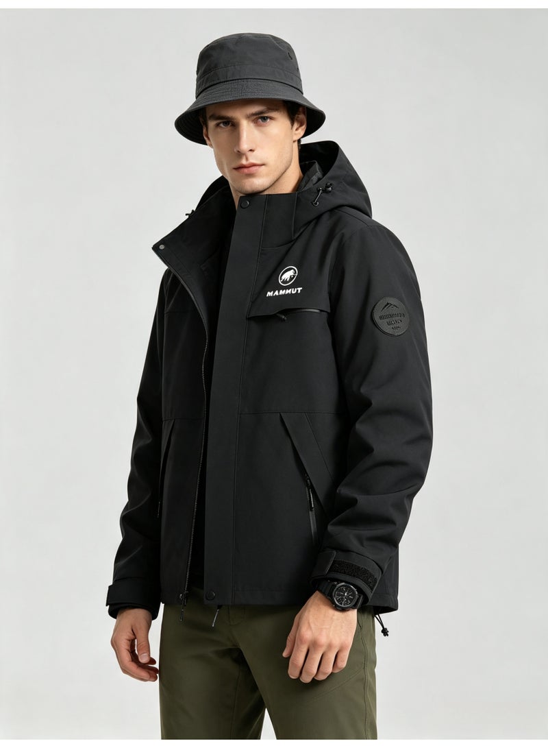 Mammut Men's and women's outdoor jacket windproof waterproof hooded mountaineering jacket - Image 1