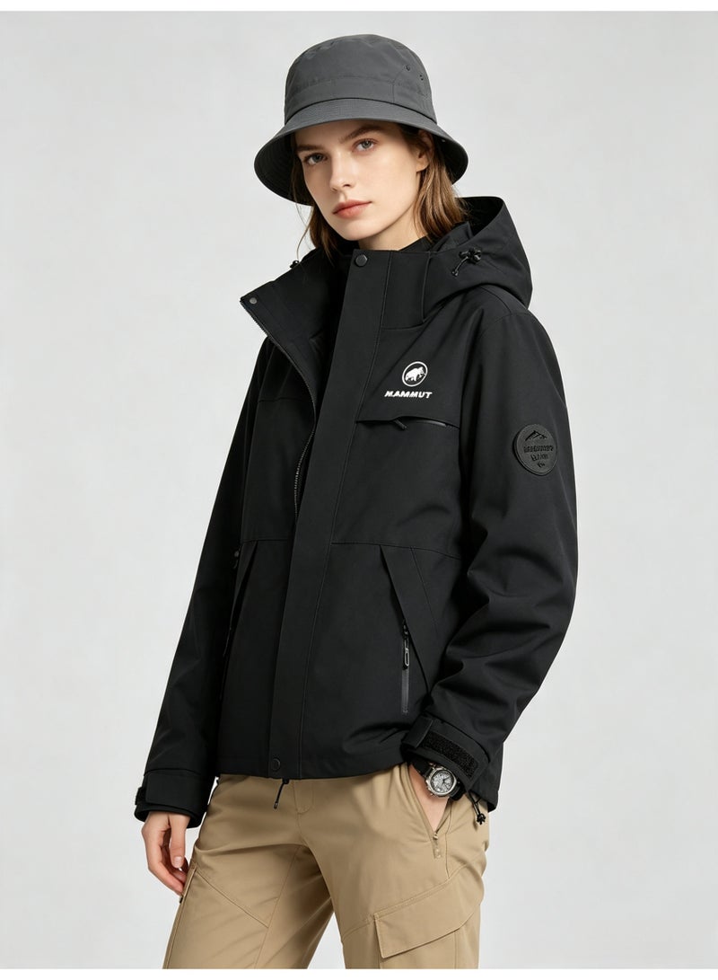 Mammut Men's and women's outdoor jacket windproof waterproof hooded mountaineering jacket - Image 4