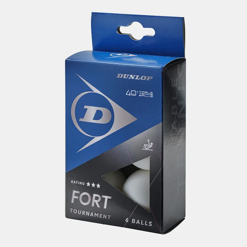 DUNLOP Fort Tournament Table Tennis Balls (6 Pieces)