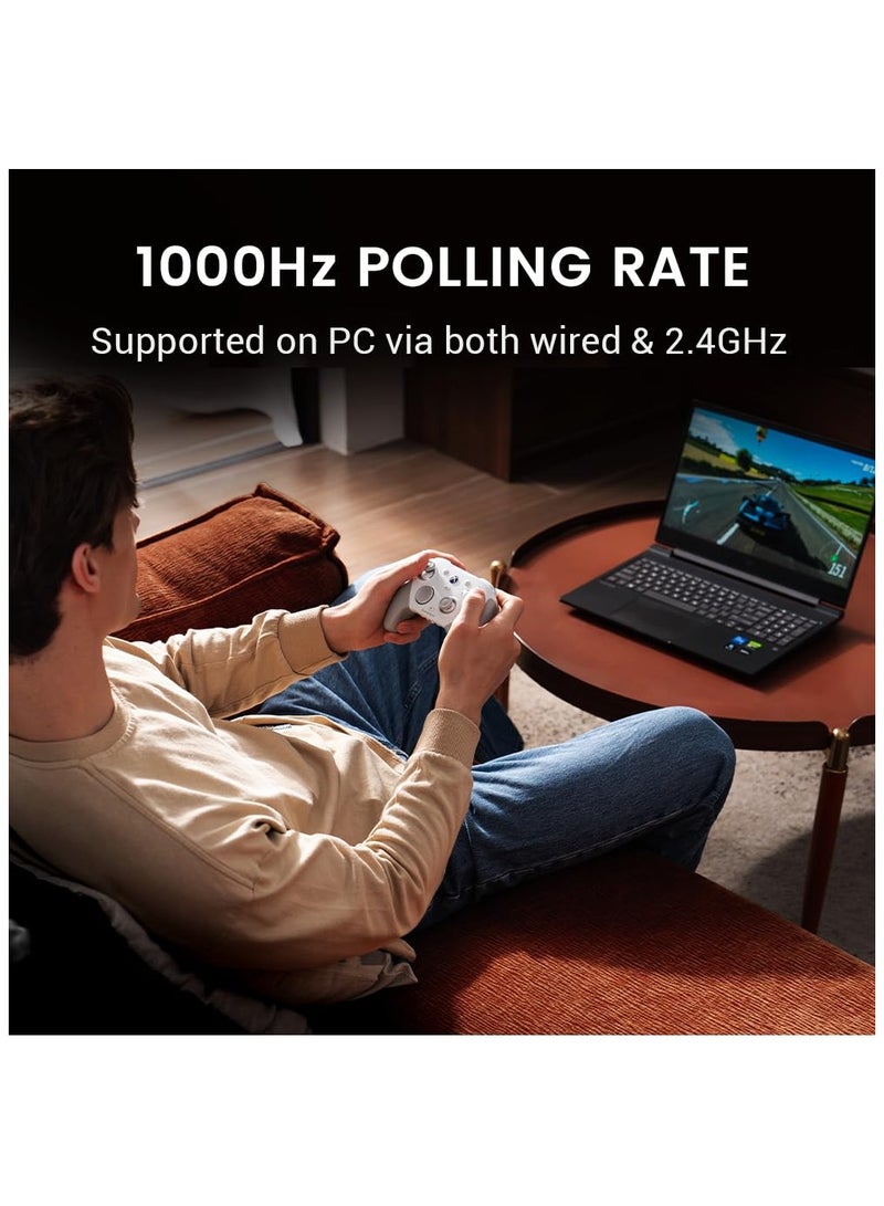 gamesri GameSir G7 Pro Wired Controller for Xbox Series X|S, Xbox One, Wireless Gamepad for PC&Android with TMR Sticks, Hall Effect Analog Triggers, 1000Hz Polling Rate, 3.5mm Audio Jack - White - Image 4