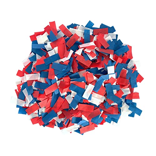 Confetti Sky [6 Pack] 12 Inch Confetti Cannons | Confetti Poppers for Wedding Celebration, Birthday Party, Pranks, Graduation, Christmas Eve and New Year Celebration (Blue,red,white) - Image 5