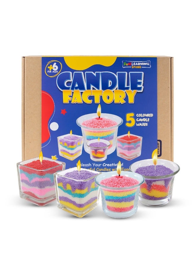 فن ليرنينج ستور طقم صنع الشموع الإبداعي للأطفال – مجموعة حرفية ممتعة وسهلة لصنع شموع مخصصة - Image 1