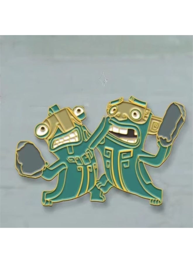 Evil Beast Metal Refrigerator Sticker Which 2 Creative Fans Surrounding High Color Value Decoration Collection To Send Friends Gifts-Colour:Metal Material  - Image 4