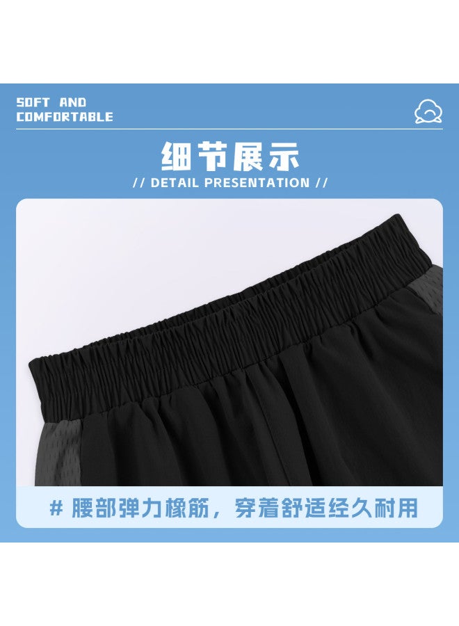Jeanswest Boys' Pants Summer Mosquito-proof Lightweight Cool-touch Large Kids Patchwork Trendy Casual Sporty Personality Trousers - Image 3