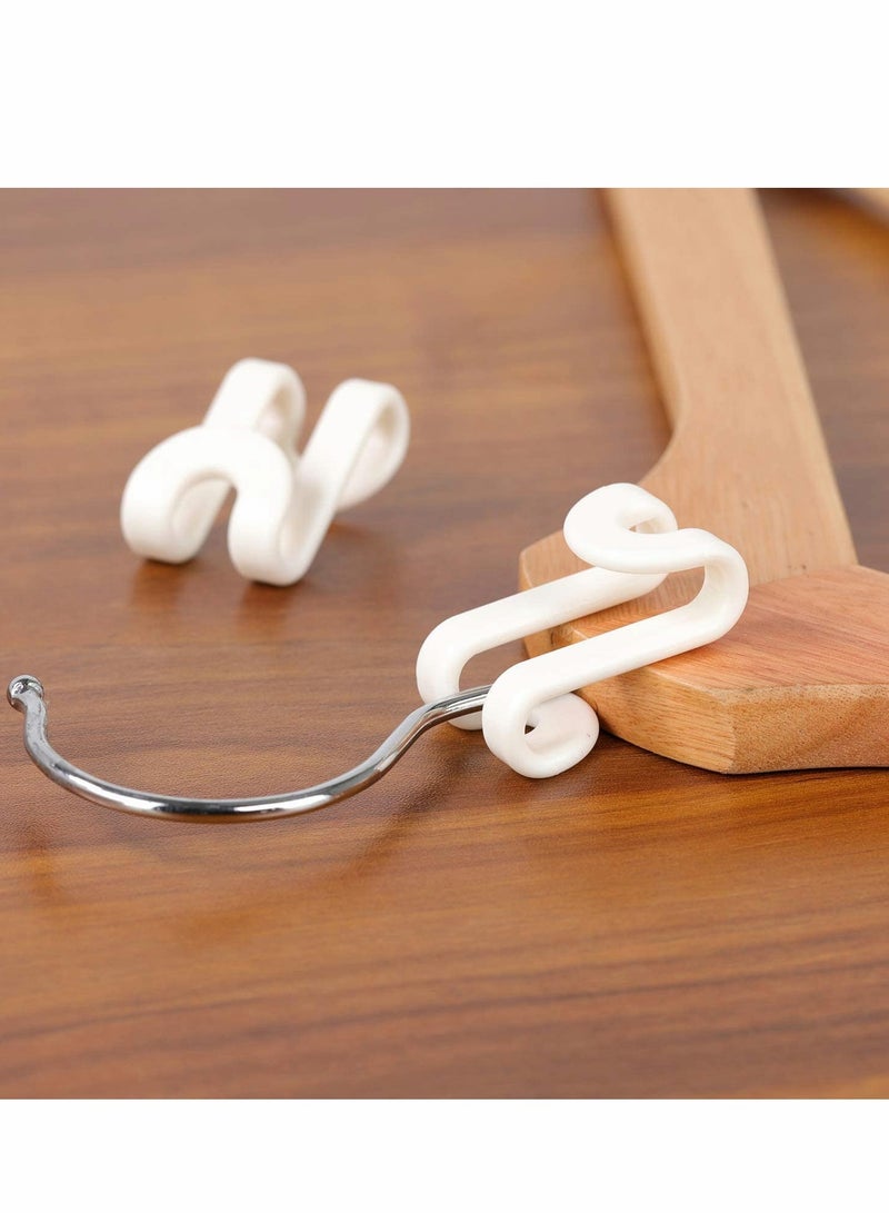 Clothes Hanger Connector Hooks, 60 PCS Outfit Hangers, Hanger Extender Clips, Cascading Hanger Hooks, Velvet Huggable Hangers Accessory, Heavy Duty Space Saving for Closet  - Image 5