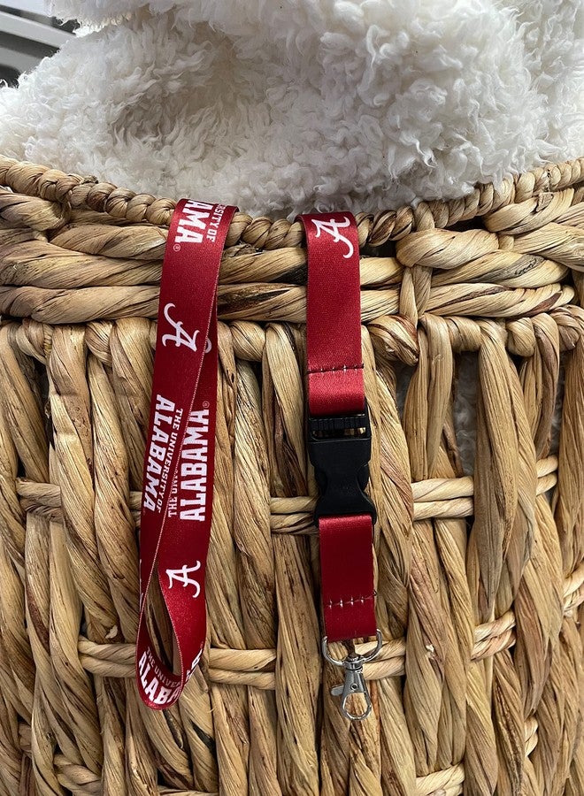 Desert Cactus University of Alabama Lanyard Roll Tide Car Keys ID Badge Holder Keychain Detachable Breakaway Snap Buckle (Red - A Logo) - Image 5