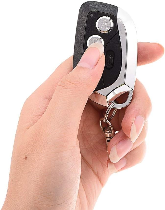 كلاراكو جهاز تحكم عن بعد لفتح وإغلاق البوابات المنزلقة الأوتوماتيكية، طقم أمان لفتح وإغلاق البوابات الكهربائية المنزلقة، جهاز تحكم عن بعد لفتح وإغلاق باب المرآب، سلسلة مفاتيح للتحكم عن بعد، جهاز تحكم عن بعد لباب المرآب بتردد 433.92 ميجاهرتز، أسود - Image 4