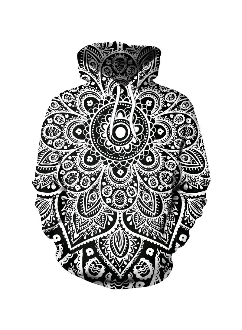 Loquat Single Piece 3D Digital Printed Loose Hooded Sweater  - Image 1