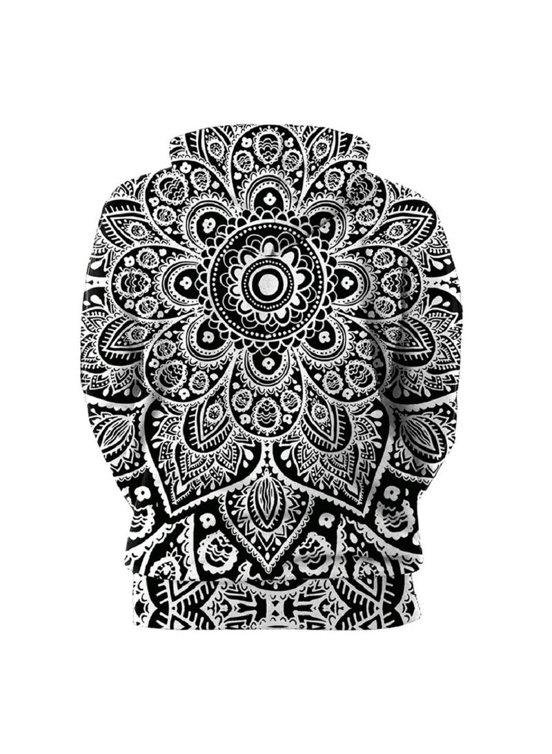 Loquat Single Piece 3D Digital Printed Loose Hooded Sweater  - Image 2