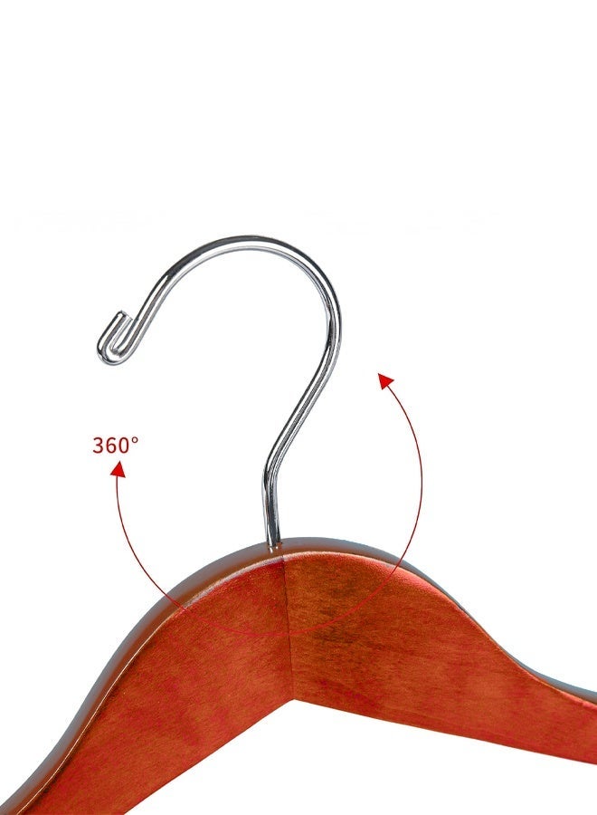 Pearl Coast Elevate Your Wardrobe: Luxury Wooden Suit Hangers (Pack of 4) - Image 3