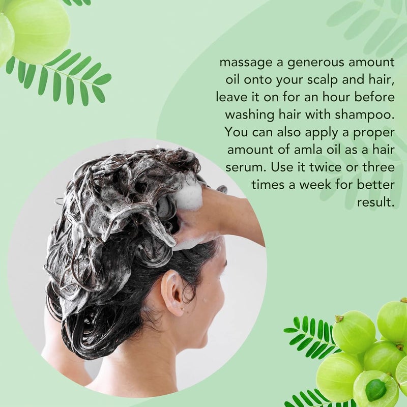 ALIVER Amla Oil, Amla Hair Oil and Pure Virgin and Organic Indian Amla Oil For Hair Growth - Image 4