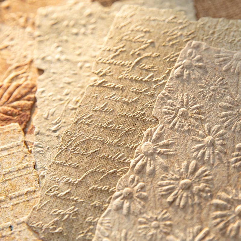 japleed 168 Sheets Scrapbook Paper Aesthetic Texture Paper, Floral Plant Vintage Scrapbooking Supplies Materials, Embossed Decorative Special Paper for Journaling Supplies Decoupage Planner Crafts Card Gift - Image 1