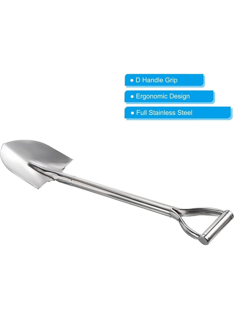 Stainless Steel Digging Shovel, D Handle, 80x17cm, Silver Color for Garden and Outdoor Work - Image 5