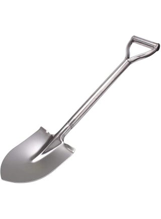 Stainless Steel Digging Shovel, D Handle, 80x17cm, Silver Color for Garden and Outdoor Work