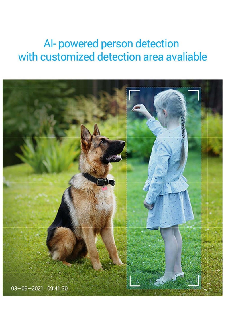 SYOSI كاميرا مراقبة 360 درجة خارجية وكاميرات واي فاي للأمن المنزلي بدون اشتراك مع كشف الحركة ورؤية ليلية ملونة وتسجيل صوتي ومضادة للماء وأليكسا وجوجل بسعة 256 جيجابايت - Image 2