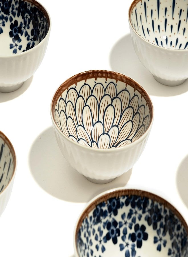 Beyond Homes Ceramic Serving Bowl Set of 6 | Printed Ceramic Bowls for Serving Noodles, Ramen, Snacks, Soups or Curries | Perfect for Gifting | Set of 6, Floral (Only 6 Bowls) - Image 5