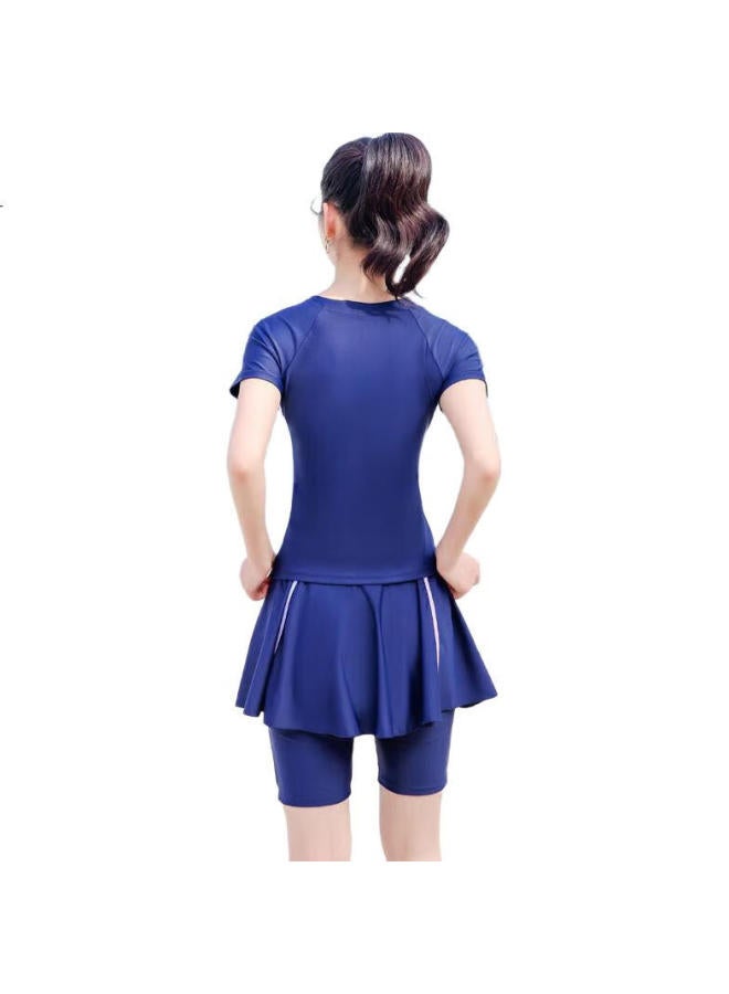 Barbie Two-Piece Swimsuit For Women, Fashionable, Modest, Slimming, Tummy-Concealing, Professional Sports Swimwear, Hot Spring Resort Swimwear, Two-Piece Set - Image 1