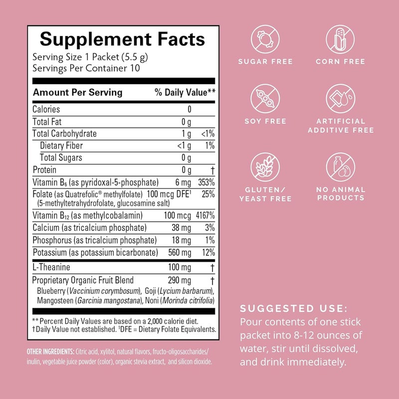 BRAINMD بريان إم دي دكتور أيمين تعزيز الدماغ على الطريق 10 عبوات بنكهة التوت مشروب مسحوق نووتروبيك يعزز التركيز والوضوح والطاقة العقلية خالي من الكافيين خالي من الغلوتين 10 حصص - Image 2