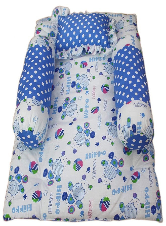 KooKyKooby 4pc Bedding Set Blue 0-3 Months - Image 1