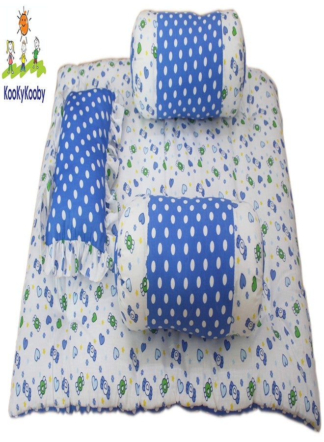 KooKyKooby 4pc Bedding Set Blue 0-3 Months - Image 3