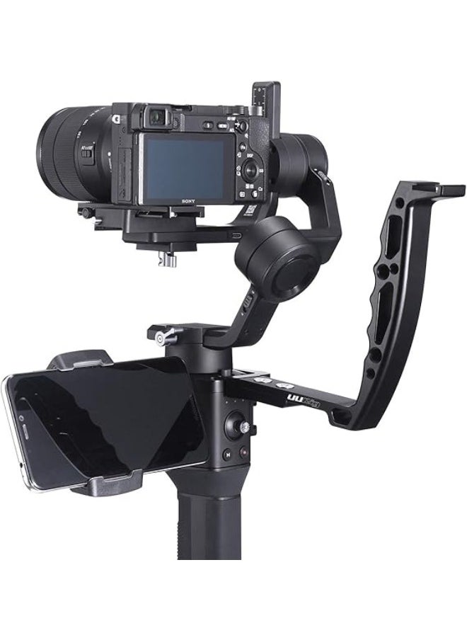 AgimbalGear - AgimbalGear DH09 Handle Grip Compatible with DJI Ronin S Gimbal Stabilizer - Support Extension Mounting Monitor/Microphone Holder, Inverted Adapter for Low Angle Video Shooting - Image 1