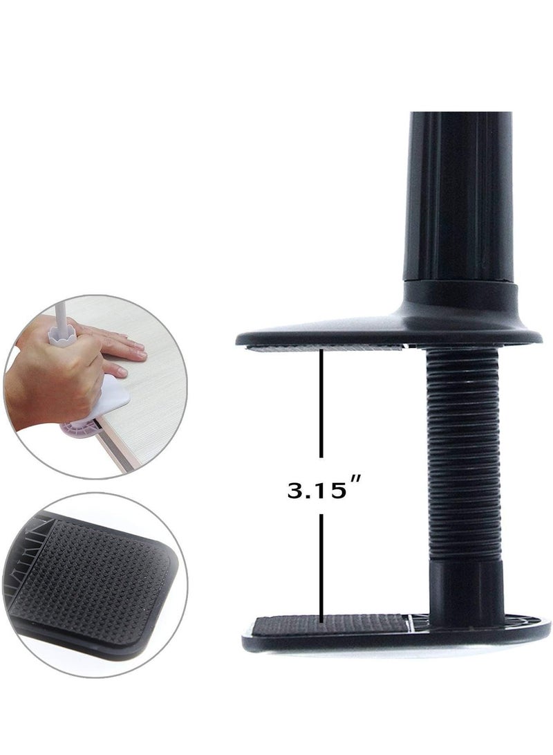 Gooseneck Phone Holder for Bed, 360° Rotate Support Rod One-Hand Adjustable Cell Phone Holder, Flexible Long Arm Headboard Clip Clamp Cell Phone Stand, Compatible with All 4.7-7" Devices - Image 4