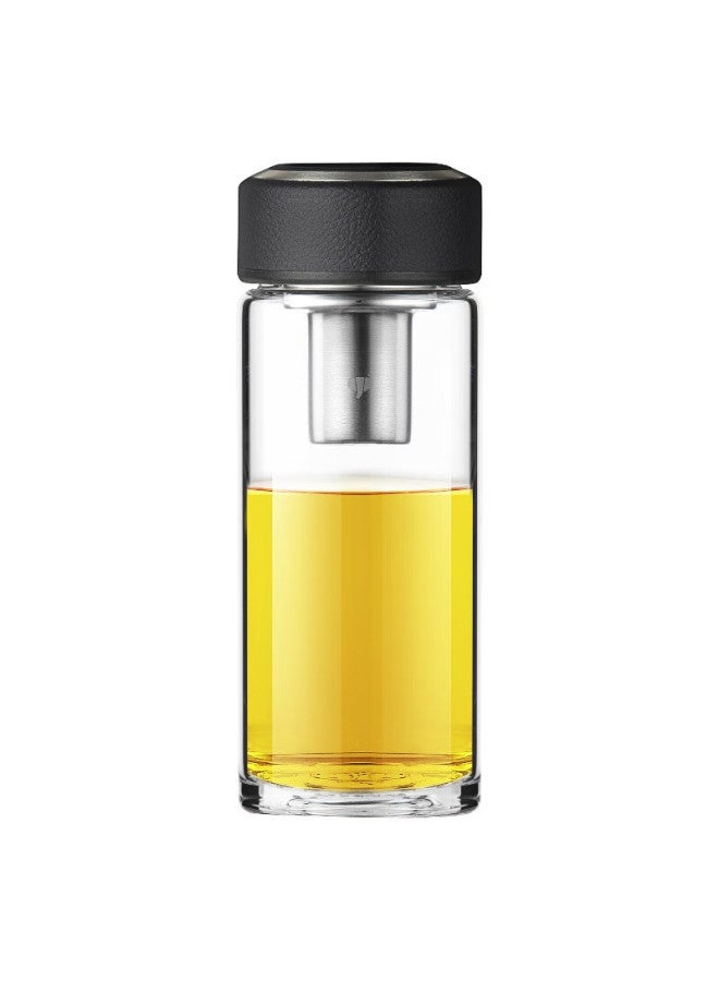 Wanxiang Glass Cup, Classic Leather Texture U3 Business Office Cup, High Borosilicate Tea Cup, 460ml Household Water Cup With Filter - Image 5
