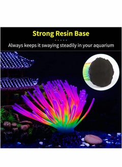 SYOSI Artificial Coral Ornament Aquarium Imitative Rainbow Sea Urchin Ball Glowing Effect Resin Aquarium Plants Coral for Fish Tank Decorations  - Image 4
