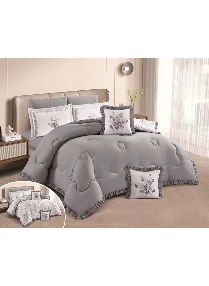 مفرش دانا نفرين نضام وجهين 8قطع صيفي فاخر