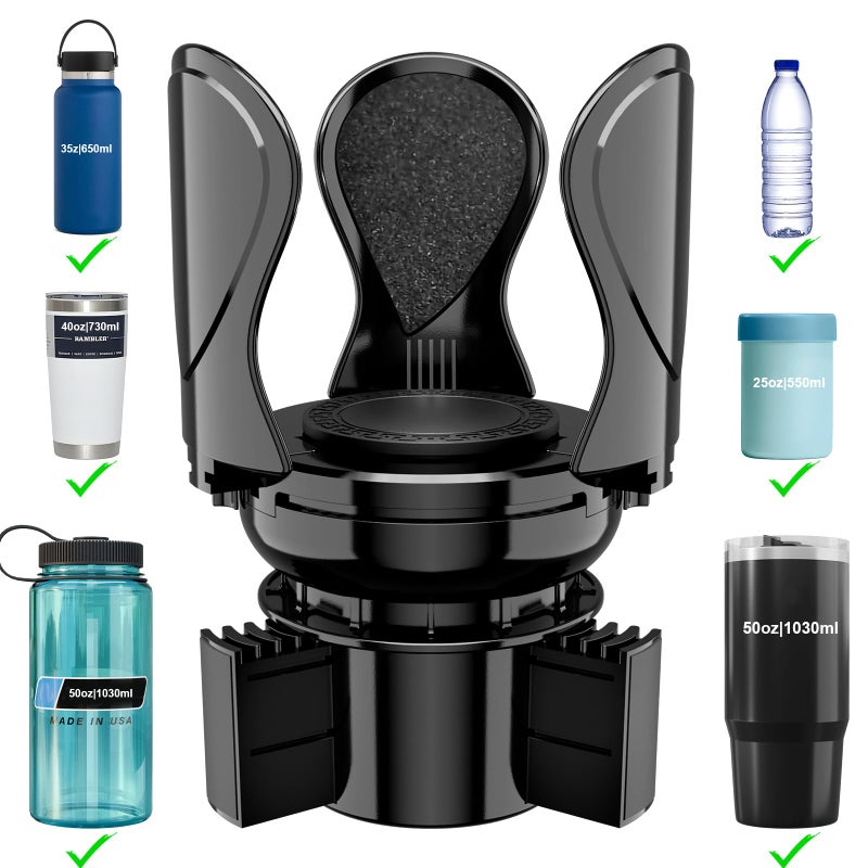 Car Cup Holder Expander Cup Holder Extender Adapter with Expandable Arm and Adjustable Base Compatible with Yeti Ramblers Hydro FlasksStanley Owala Most Coffee Mugs Bottles  Cups