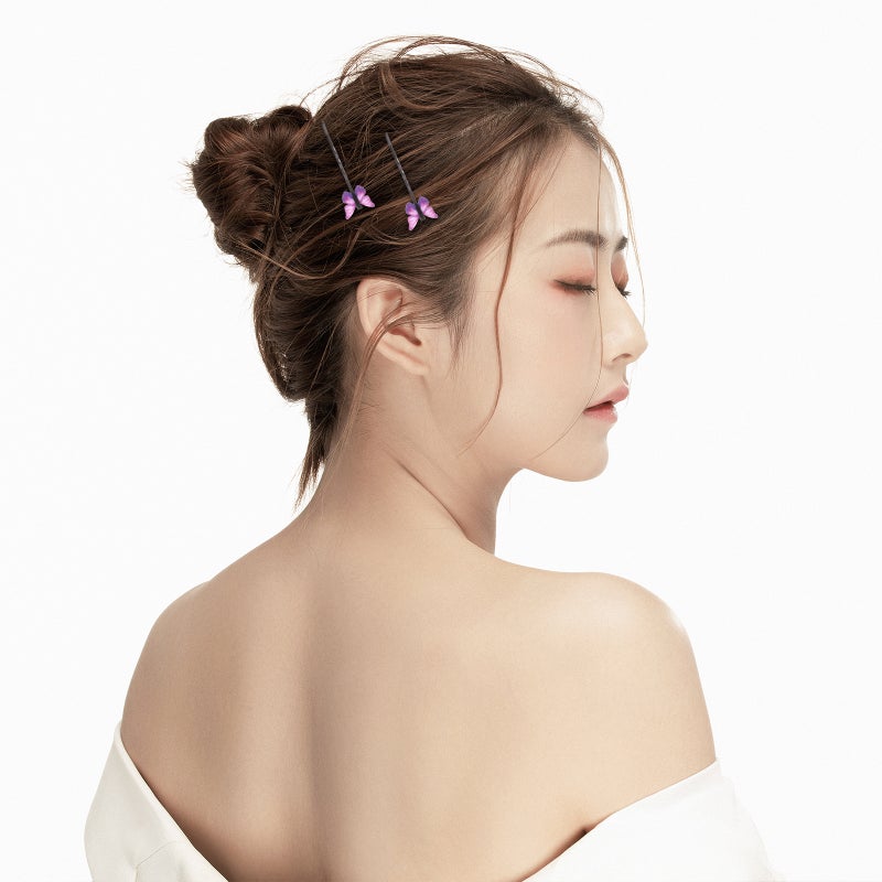 Butterflies Barrette, Stylish Hair Clip for Women, Durable and Comfortable Design - Image 3